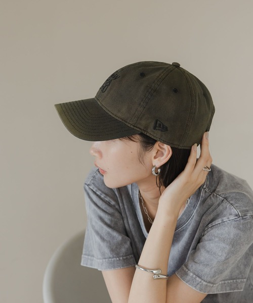 LOWRYS FARM（ローリーズファーム）の「ビンテージウォッシュ　NEW ERA  581593（キャップ・レディース・ブラック/エンジ/ネイビー・FREE）」の8枚目の写真