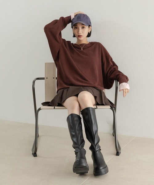 LOWRYS FARM（ローリーズファーム）の「ビンテージウォッシュ　NEW ERA  581593（キャップ・レディース・ブラック/エンジ/ネイビー・FREE）」の11枚目の写真