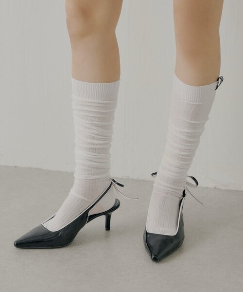 Chico（チコ）の「バックリボンミュール（パンプス・レディース・ブラック系その他/ブラウン・MEDIUM/SMALL/LARGE）」の7枚目の写真