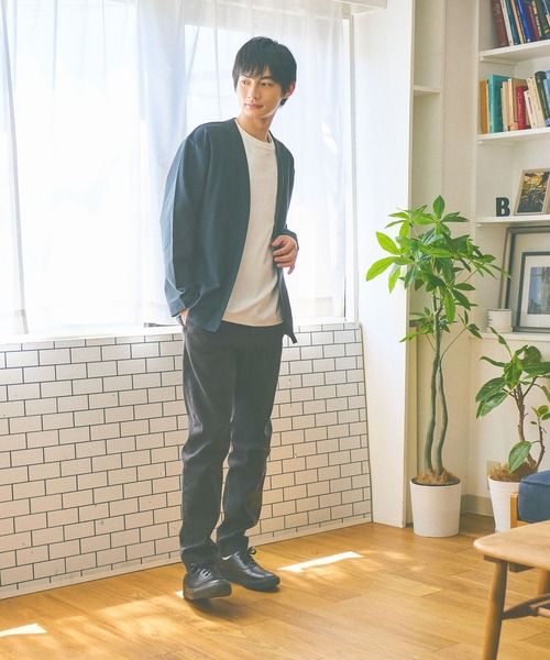 GLOBAL WORK（グローバルワーク）の「リッチクリーンカーデ/580763（カーディガン/ボレロ・メンズ・ライトグレー/チャコールグレー/カーキ/ブラック/ネイビー/ミント・X-LARGE/XX-LARGE/X-SMALL/LARGE/MEDIUM/SMALL/3XL）」の7枚目の写真