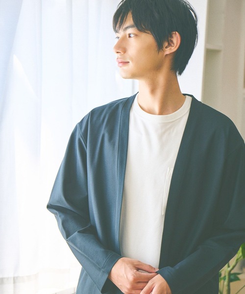 GLOBAL WORK（グローバルワーク）の「リッチクリーンカーデ/580763（カーディガン/ボレロ・メンズ・ライトグレー/チャコールグレー/カーキ/ブラック/ネイビー/ミント・X-LARGE/XX-LARGE/X-SMALL/LARGE/MEDIUM/SMALL/3XL）」の10枚目の写真