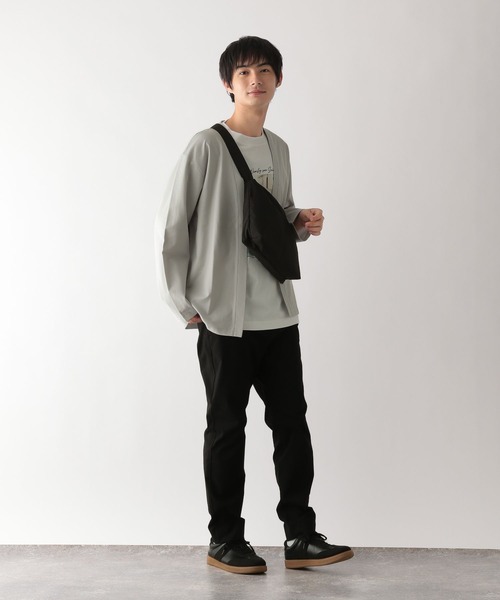 GLOBAL WORK（グローバルワーク）の「リッチクリーンカーデ/580763（カーディガン/ボレロ・メンズ・ライトグレー/チャコールグレー/カーキ/ブラック/ネイビー/ミント・X-LARGE/XX-LARGE/X-SMALL/LARGE/MEDIUM/SMALL/3XL）」の15枚目の写真