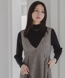 小さいサイズ ボトルネックニット 低身長さん・小柄女性