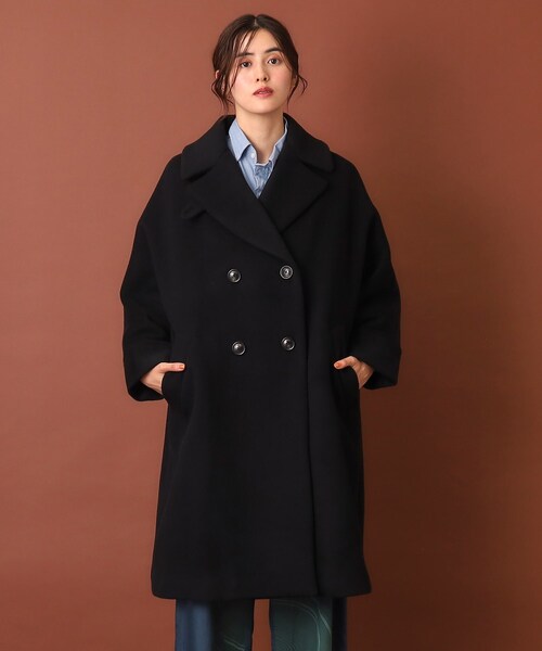 TICCA（ティッカ）の「TICCA（ティッカ）テントコート（チェスターコート・レディース・ブラック/グレー・00）」の5枚目の写真