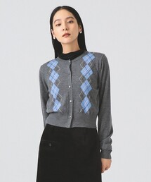 Ray BEAMS | アーガイル クルーネック カーディガン(カーディガン/ボレロ)