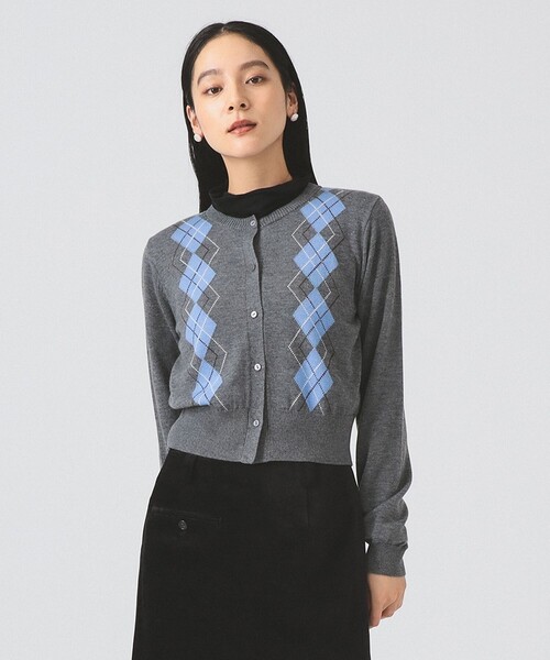 DAIRIKU BEAMS別注　カーディガン　アーガイル BEAMS HARAJUKU LIMITED STORE（508895） スタイリング