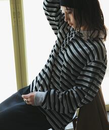 URBAN RESEARCH | 『UR TECH』ベロアボーダーラガーシャツ(Tシャツ/カットソー)