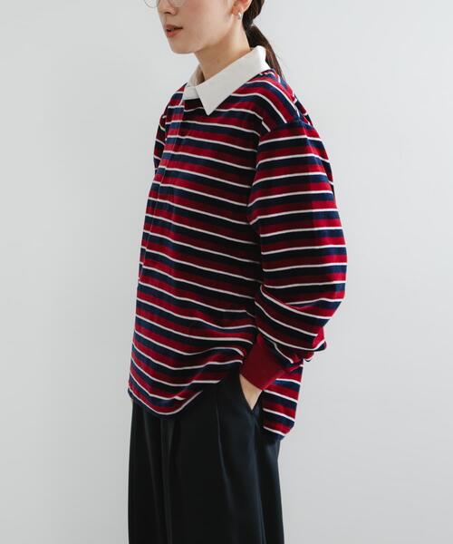 aoao☺︎room 　MACHATT ボーダーラガーシャツ aoao☺︎room MACHATT ボーダーラガーシャツ aoao☺︎room 様専用