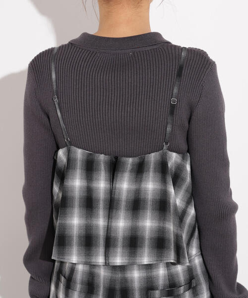 N.（N. Natural Beauty Basic）（エヌエヌナチュラルビューティーベーシック）の「【PS/低身長サイズ】チェックオールインワン（つなぎ/オールインワン・レディース・ブラウン系その他/ブラック系その他・MEDIUM/P/S）」の17枚目の写真