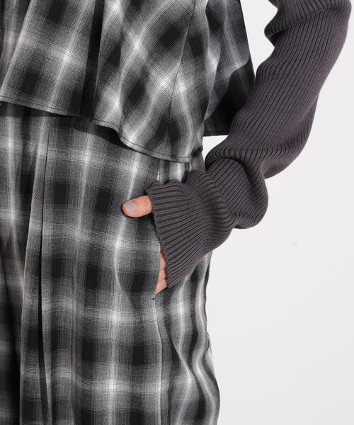 N.（N. Natural Beauty Basic）（エヌエヌナチュラルビューティーベーシック）の「【PS/低身長サイズ】チェックオールインワン（つなぎ/オールインワン・レディース・ブラウン系その他/ブラック系その他・MEDIUM/P/S）」の18枚目の写真