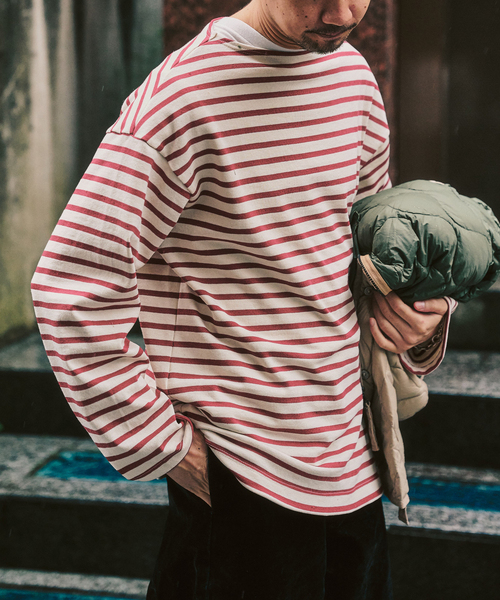 SAINT JAMES / セントジェームス 別注 ウエッソン ルーズ ボーダー（T