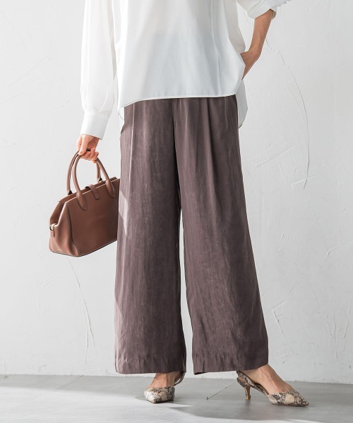 エアリースエードプルオンパンツ≪洗濯機で洗える≫（その他パンツ