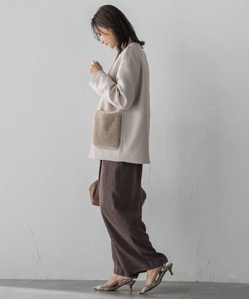 LAUTREAMONT（ロートレアモン）の「エアリースエードプルオンパンツ≪洗濯機で洗える≫（その他パンツ・レディース・ブラウン/ベージュ・7号/9号/11号）」の8枚目の写真