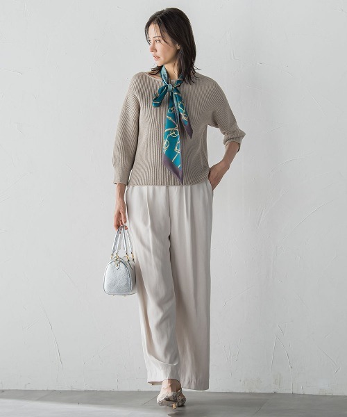 LAUTREAMONT（ロートレアモン）の「エアリースエードプルオンパンツ≪洗濯機で洗える≫（その他パンツ・レディース・ブラウン/ベージュ・7号/9号/11号）」の19枚目の写真