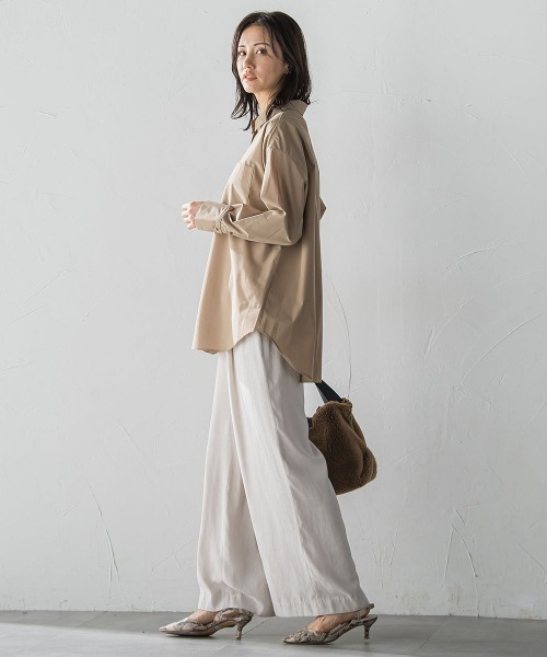 LAUTREAMONT（ロートレアモン）の「エアリースエードプルオンパンツ≪洗濯機で洗える≫（その他パンツ・レディース・ブラウン/ベージュ・7号/9号/11号）」の17枚目の写真