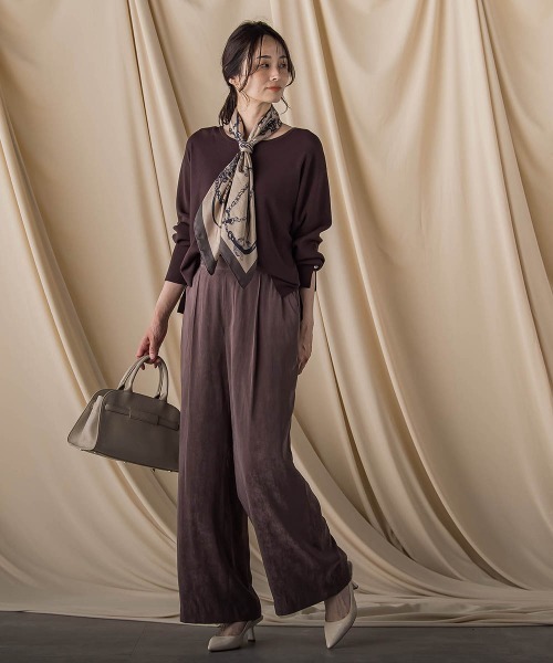 LAUTREAMONT（ロートレアモン）の「エアリースエードプルオンパンツ≪洗濯機で洗える≫（その他パンツ・レディース・ブラウン/ベージュ・7号/9号/11号）」の11枚目の写真