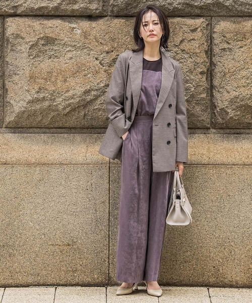 LAUTREAMONT（ロートレアモン）の「エアリースエードプルオンパンツ≪洗濯機で洗える≫（その他パンツ・レディース・ブラウン/ベージュ・7号/9号/11号）」の12枚目の写真