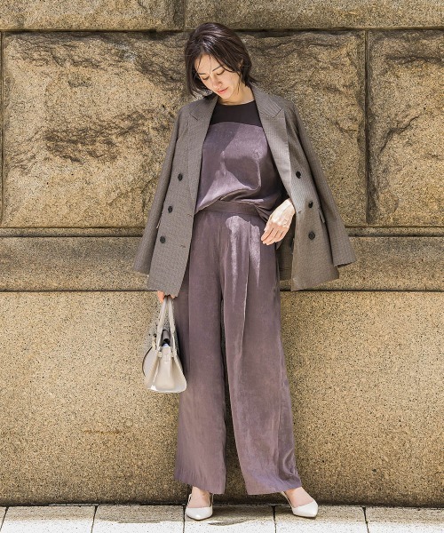 LAUTREAMONT（ロートレアモン）の「エアリースエードプルオンパンツ≪洗濯機で洗える≫（その他パンツ・レディース・ブラウン/ベージュ・7号/9号/11号）」の13枚目の写真