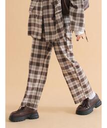 ehka sopo | センタープレスストレートスラックス(その他パンツ)