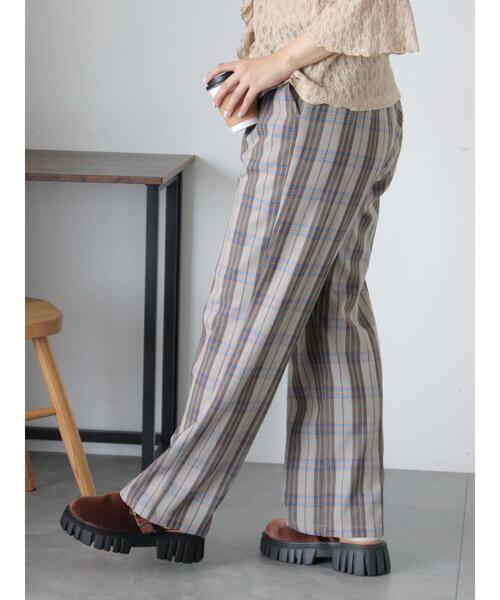 ehka sopo（エヘカソポ）の「センタープレスストレートスラックス（その他パンツ・レディース・ベージュ/グレー/チャコールグレー・F）」の6枚目の写真