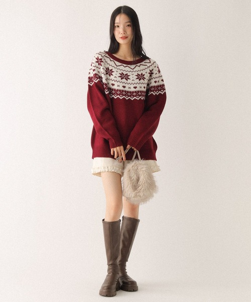 Heather（ヘザー）の「2WAYファーショルダーBAG　601869（ショルダーバッグ・レディース・アイボリー/ブラウン・ONE SIZE）」の3枚目の写真