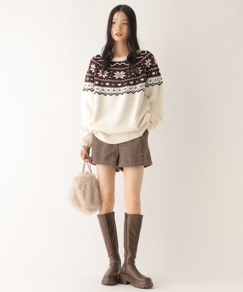 Heather（ヘザー）の「2WAYファーショルダーBAG　601869（ショルダーバッグ・レディース・アイボリー/ブラウン・ONE SIZE）」の4枚目の写真