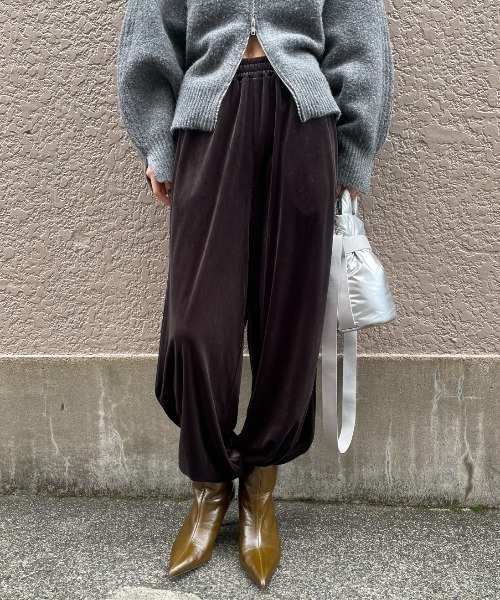 セール】サイドラインベロアイージーパンツ（その他パンツ）｜AIC