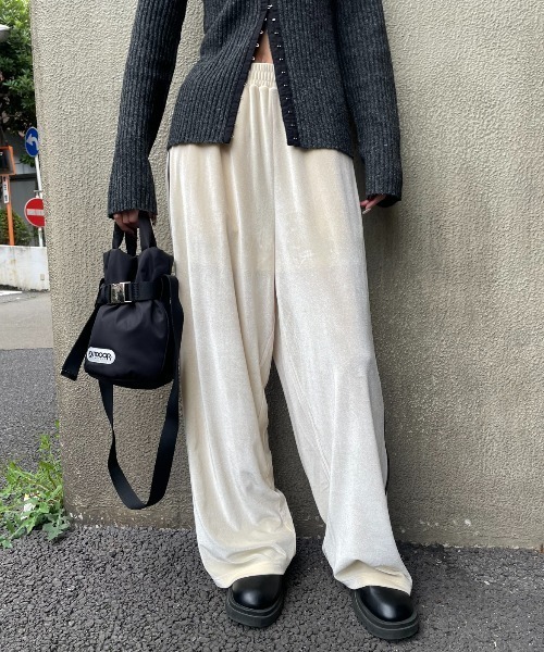 セール】サイドラインベロアイージーパンツ（その他パンツ）｜AIC