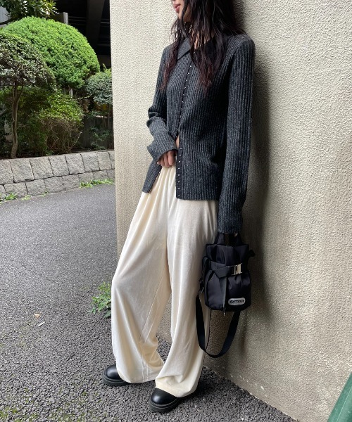 セール】サイドラインベロアイージーパンツ（その他パンツ）｜AIC