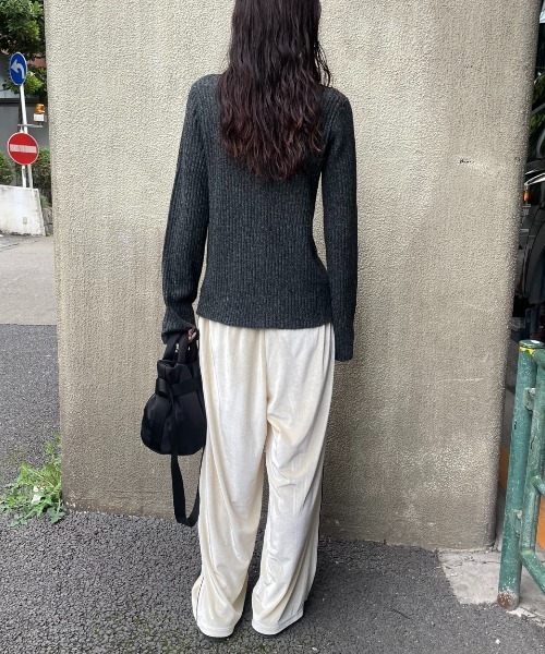 セール】サイドラインベロアイージーパンツ（その他パンツ）｜AIC