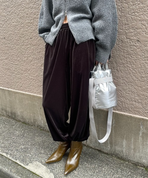 セール】サイドラインベロアイージーパンツ（その他パンツ）｜AIC