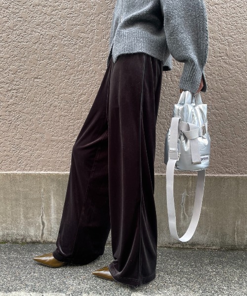 セール】サイドラインベロアイージーパンツ（その他パンツ）｜AIC