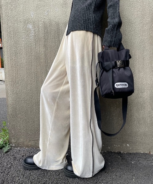 セール】サイドラインベロアイージーパンツ（その他パンツ）｜AIC