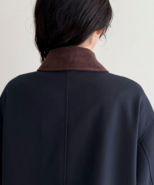 fredy emue（フレディエミュ）の「ツイルカバーオール（ブルゾン・レディース・ネイビー/ベージュ・38）」の8枚目の写真