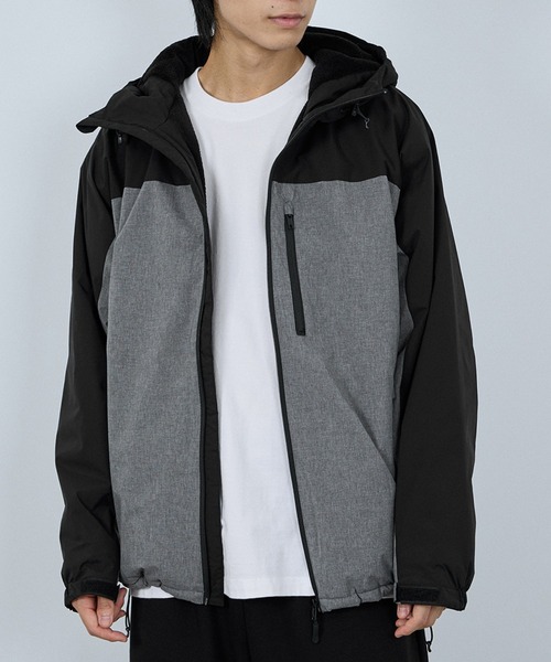 NAVY（ネイビー）の「NAVY シャットアウター SOLOTEX(R) 裏シャギーフードジャケット【耐久撥水 防風 透湿 ストレッチ】（ブルゾン・メンズ・ネイビー/ベージュ/ブラック/カーキ/グレイッシュベージュ/グレー・S/M/L/XL/XXL）」の10枚目の写真