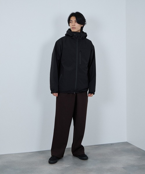 NAVY（ネイビー）の「NAVY シャットアウター SOLOTEX(R) 裏シャギーフードジャケット【耐久撥水 防風 透湿 ストレッチ】（ブルゾン・メンズ・ネイビー/ベージュ/ブラック/カーキ/グレイッシュベージュ/グレー・S/M/L/XL/XXL）」の16枚目の写真