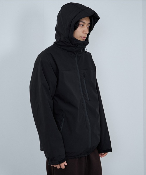 NAVY（ネイビー）の「NAVY シャットアウター SOLOTEX(R) 裏シャギーフードジャケット【耐久撥水 防風 透湿 ストレッチ】（ブルゾン・メンズ・ネイビー/ベージュ/ブラック/カーキ/グレイッシュベージュ/グレー・S/M/L/XL/XXL）」の19枚目の写真