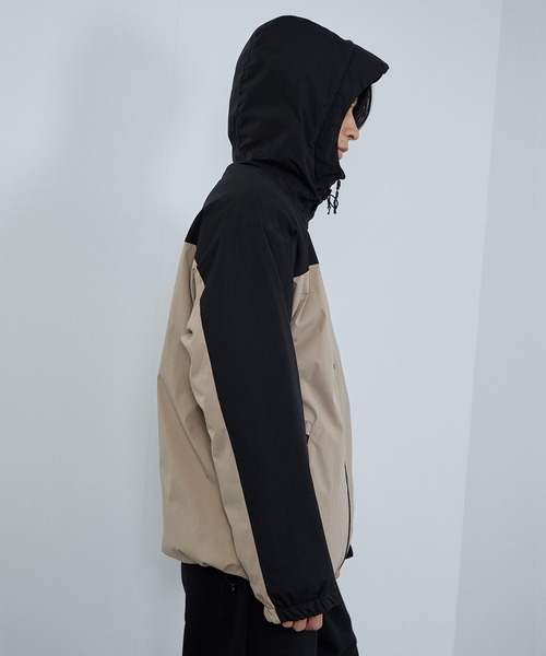 NAVY（ネイビー）の「NAVY シャットアウター SOLOTEX(R) 裏シャギーフードジャケット【耐久撥水 防風 透湿 ストレッチ】（ブルゾン・メンズ・ネイビー/ベージュ/ブラック/カーキ/グレイッシュベージュ/グレー・S/M/L/XL/XXL）」の22枚目の写真