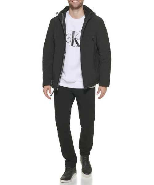 Calvin Klein(カルバン・クライン)の「【 Calvin Klein / カルバン クライン 】SHERPA LINED HOODED SOFT SHELL JACKET / シェルパ ラインド フーディッド ソフト シェル ジャケット(ブルゾン・メンズ・ダークグレー/ブラック・MEDIUM/LARGE/X-LARGE)」の10枚目の写真