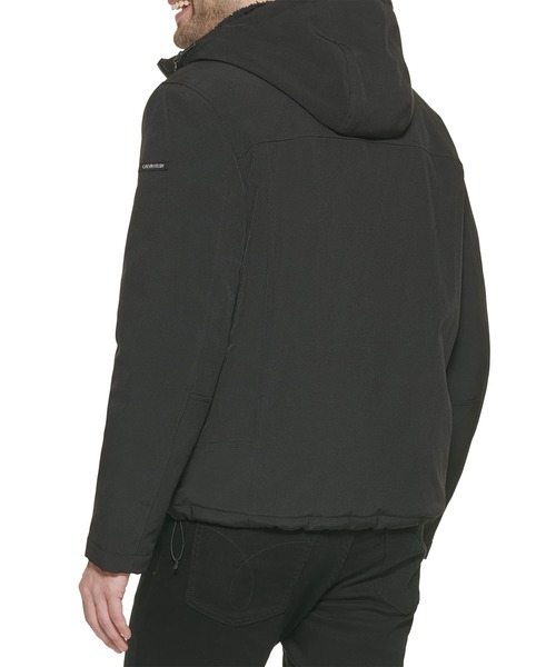 Calvin Klein(カルバン・クライン)の「【 Calvin Klein / カルバン クライン 】SHERPA LINED HOODED SOFT SHELL JACKET / シェルパ ラインド フーディッド ソフト シェル ジャケット(ブルゾン・メンズ・ダークグレー/ブラック・MEDIUM/LARGE/X-LARGE)」の4枚目の写真