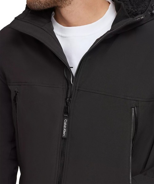 Calvin Klein / カルバン クライン 】SHERPA LINED HOODED SOFT SHELL