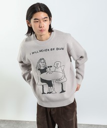 BAYFLOW | 【Shiomi Wada(シオミ ワダ)】イラストジャガードニットプルオーバー(ニット/セーター)