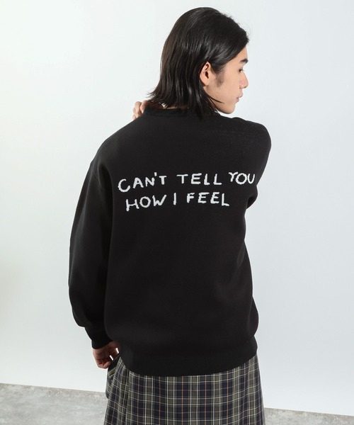 BAYFLOW（ベイフロー）の「【Shiomi Wada(シオミ ワダ)】イラストジャガードニットプルオーバー（ニット/セーター・メンズ・グレー/ブラック/ブルー・MEDIUM/LARGE）」の8枚目の写真