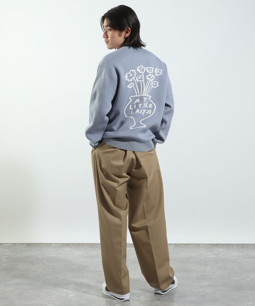 BAYFLOW（ベイフロー）の「【Shiomi Wada(シオミ ワダ)】イラストジャガードニットプルオーバー（ニット/セーター・メンズ・グレー/ブラック/ブルー・MEDIUM/LARGE）」の12枚目の写真