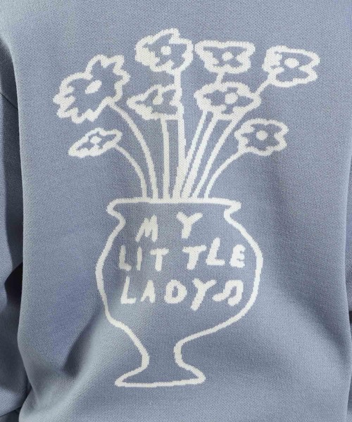 BAYFLOW（ベイフロー）の「【Shiomi Wada(シオミ ワダ)】イラストジャガードニットプルオーバー（ニット/セーター・メンズ・グレー/ブラック/ブルー・MEDIUM/LARGE）」の15枚目の写真