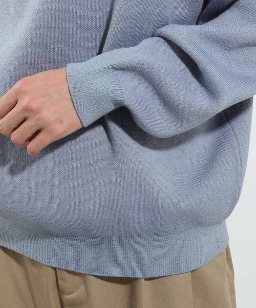 BAYFLOW（ベイフロー）の「【Shiomi Wada(シオミ ワダ)】イラストジャガードニットプルオーバー（ニット/セーター・メンズ・グレー/ブラック/ブルー・MEDIUM/LARGE）」の22枚目の写真