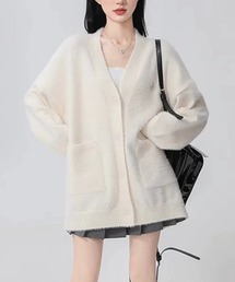 Erdu&Lily（エルドゥアンドリリー）の「ふんわりシャギーニットカーディガン（カーディガン/ボレロ）」