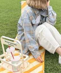 【hada_meguuu select】チェック柄シャツ