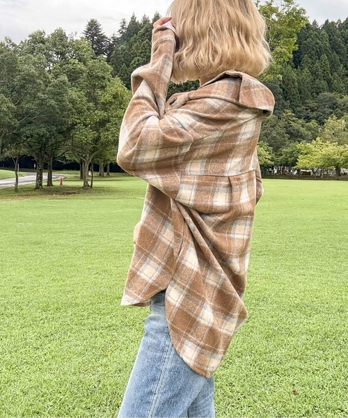 セール】【hada_meguuu select】チェック柄シャツ（シャツ/ブラウス