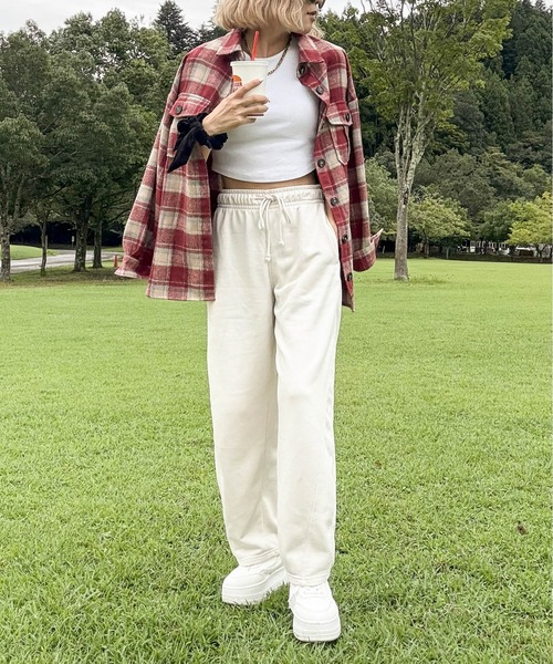CURA CLOSET(キュラ クローゼット)の「【hada_meguuu select】チェック柄シャツ(シャツ/ブラウス・レディース・レッド/ブラック/ブラウン/ブルー・フリー)」の22枚目の写真